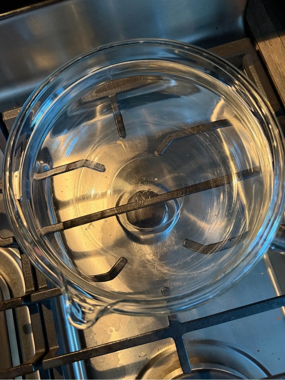 Pyrex Flameware Glass Saucepan with Lid and Handle